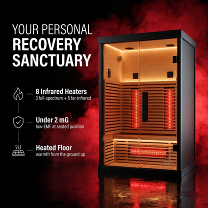 Solva Recovery Full-Spectrum Infrared Sauna 2-Person · Shared
