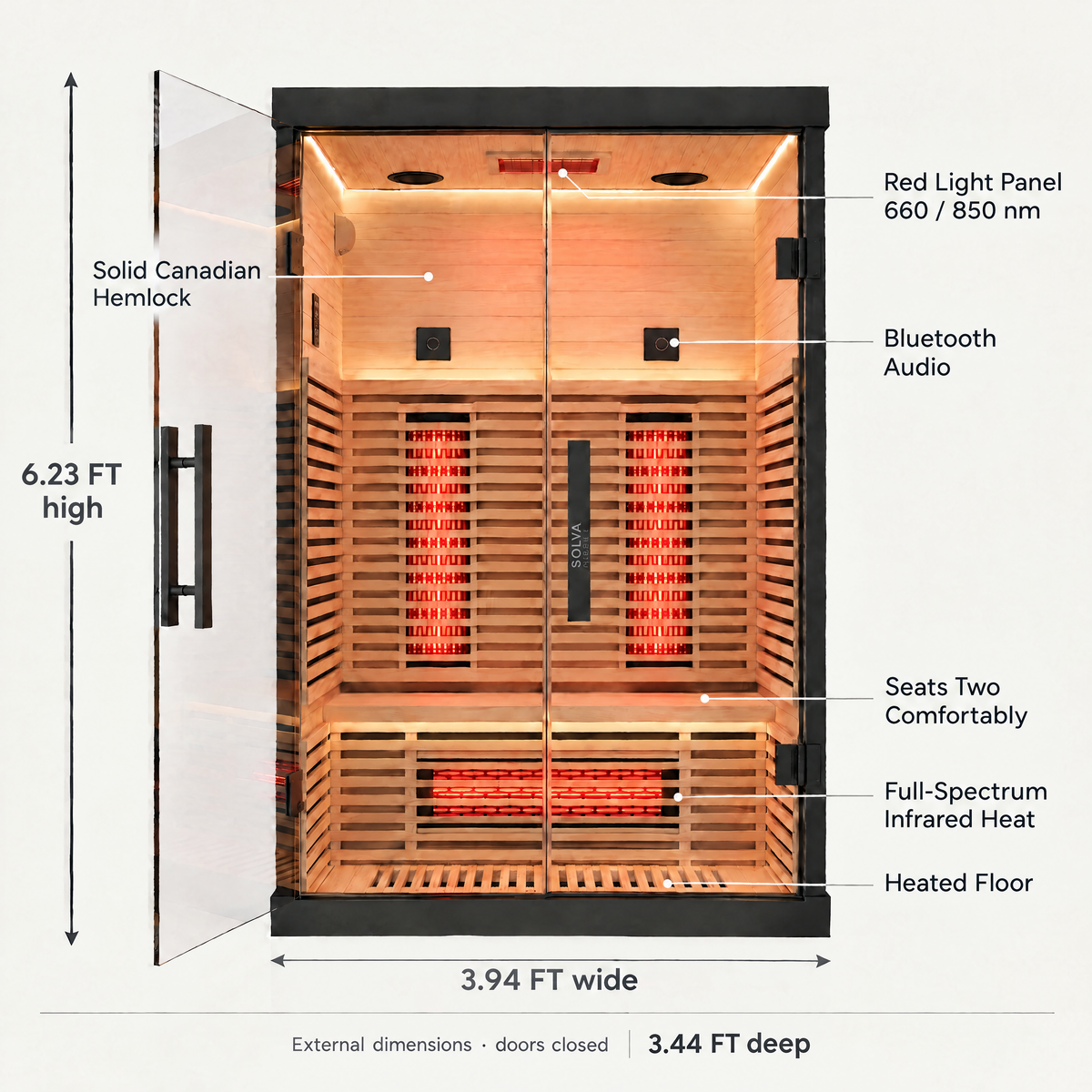 2-Person Infrared Sauna . Shared